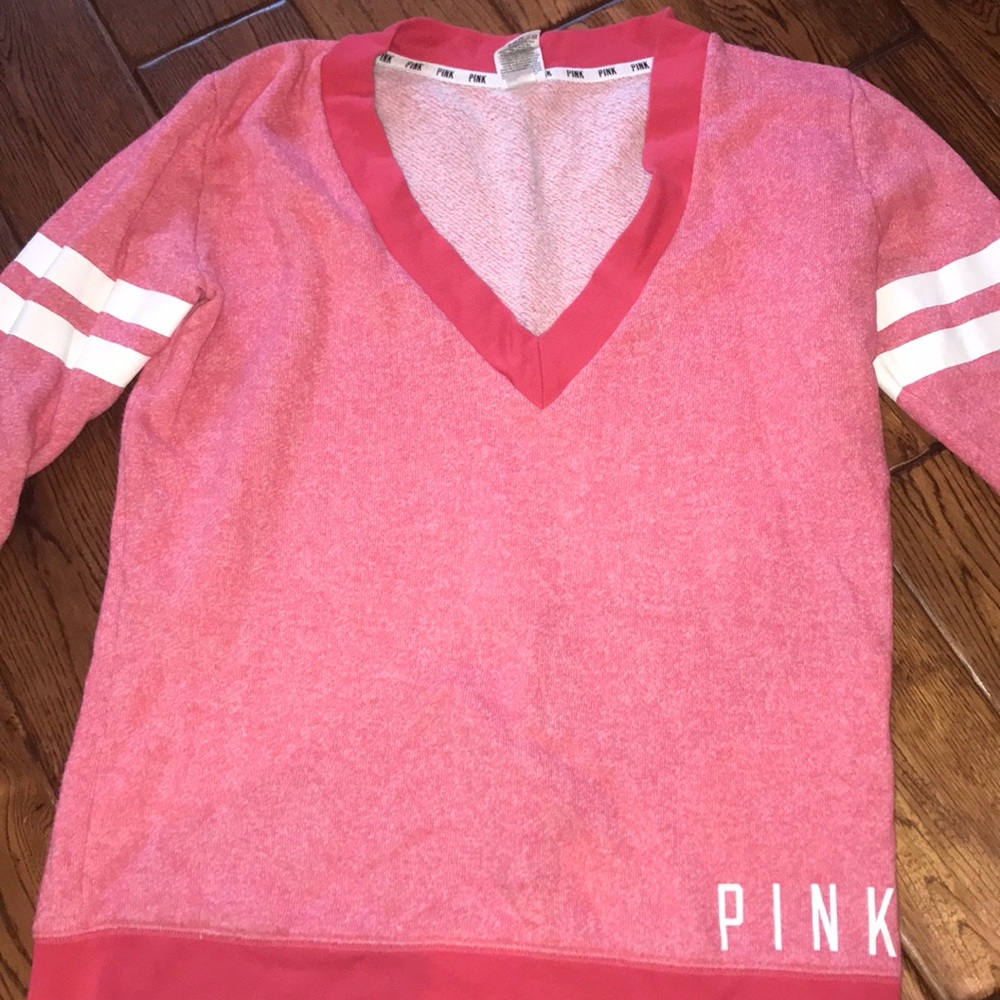 Pinkish color vneck sweatshirt from PINK